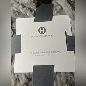 Persian Lamb Faux Fur Throw From The Hotel Collection 50”x60” Created For Macys